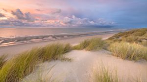 View over North Sea from dune